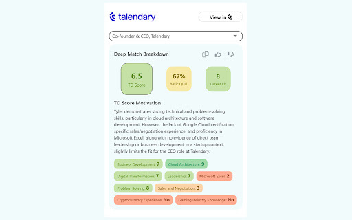 RecruitAI - Chrome Extension