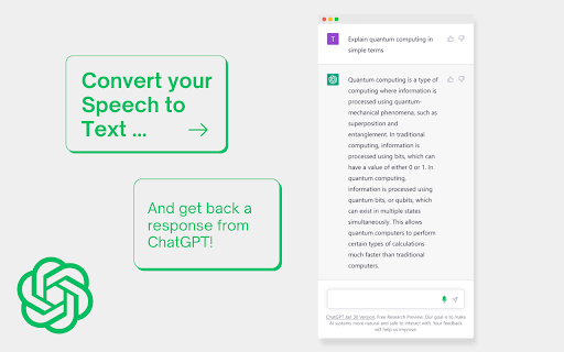 ChatGPT Speech-to-Text Extension - Chrome Extension