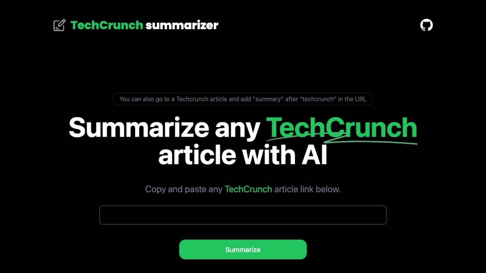 News Summarizer for TechCrunch