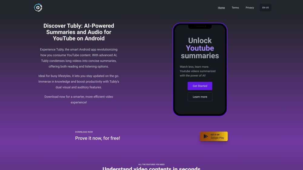 Tubly: Your Youtube Videos Summary Assistant