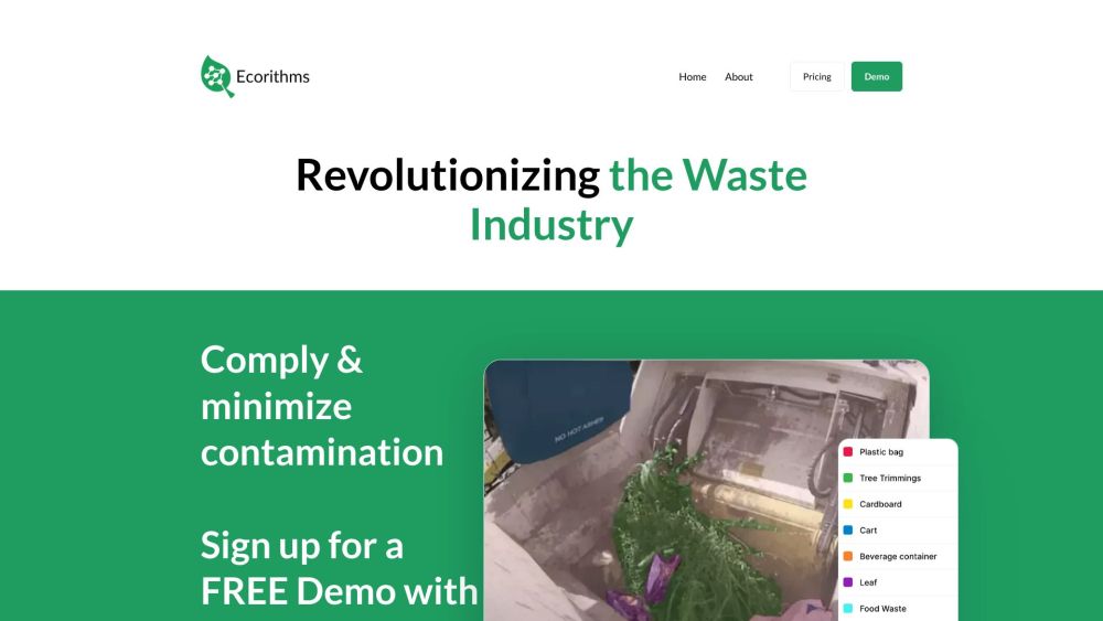 WasteAID by Ecorithms | AI-Powered Waste Management Software | Automatic Route Auditing Software