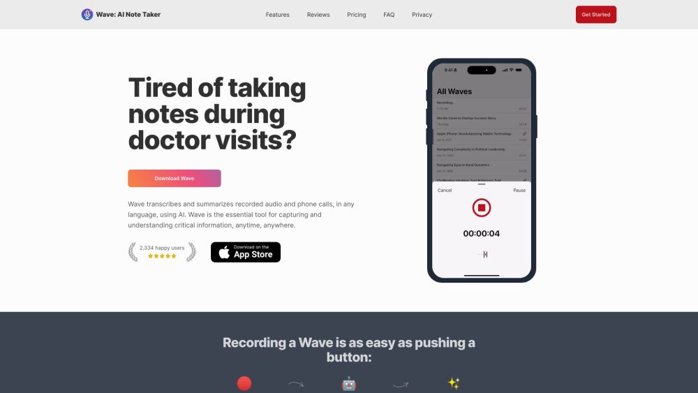 Wave: AI Note Taker