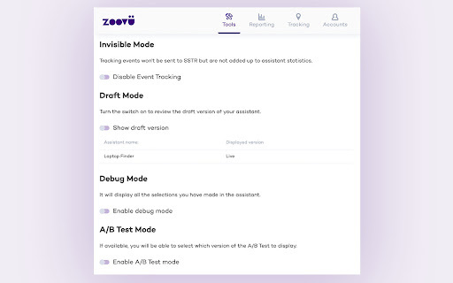 Zoovu Chrome Extension - Chrome Extension